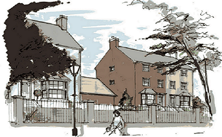 Artists impression of housing